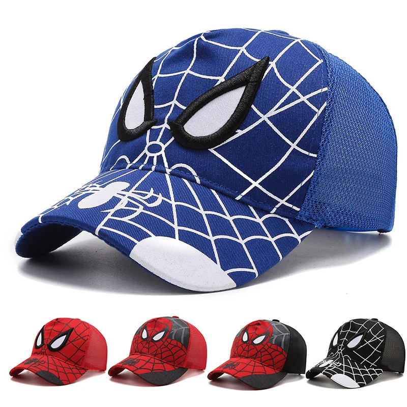 

Baby hat Adjustable Cartoon S-Spider man infant Kids Summer Sun Hats baseball Caps For Boys Girls Sun Hip Hop Cap Snapback