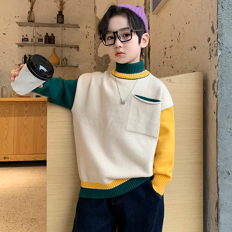 Su&eacute;ter de algod&oacute;n para ni&ntilde;os y adolescentes, ropa de oto&ntilde;o, 5, 6, 8, 10, 12, 14 y 15 a&ntilde;os, novedad, Invierno-2