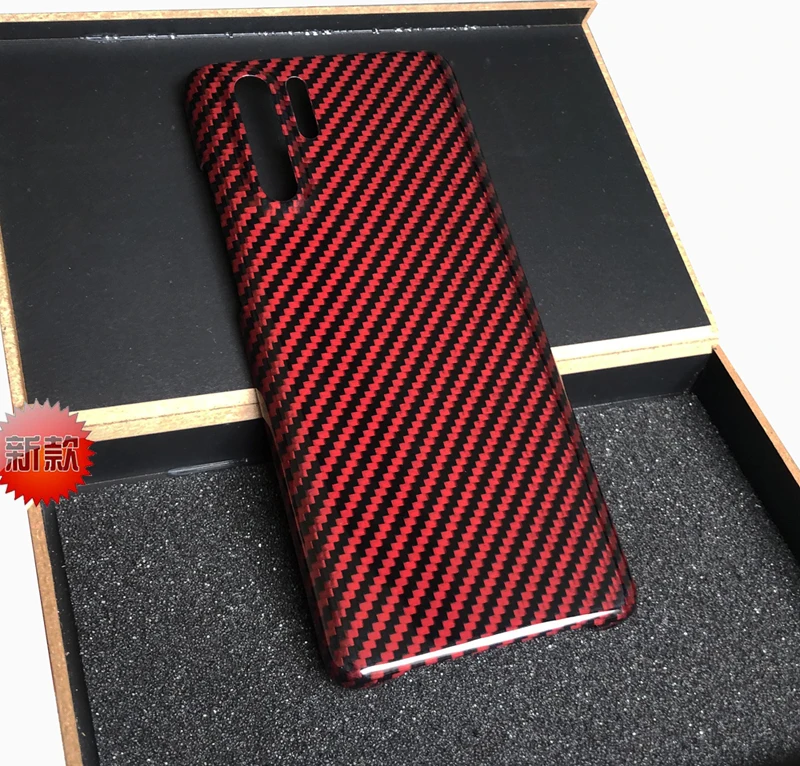Bright blck Углеродное волокно Материал защита мобильного телефона для huawei P30pro huawei P30 тонкий светильник - Цвет: Bright blck