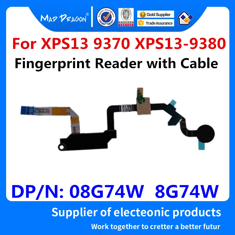 Новая Оригинальная Черная кнопка для чтения отпечатков пальцев ноутбука с