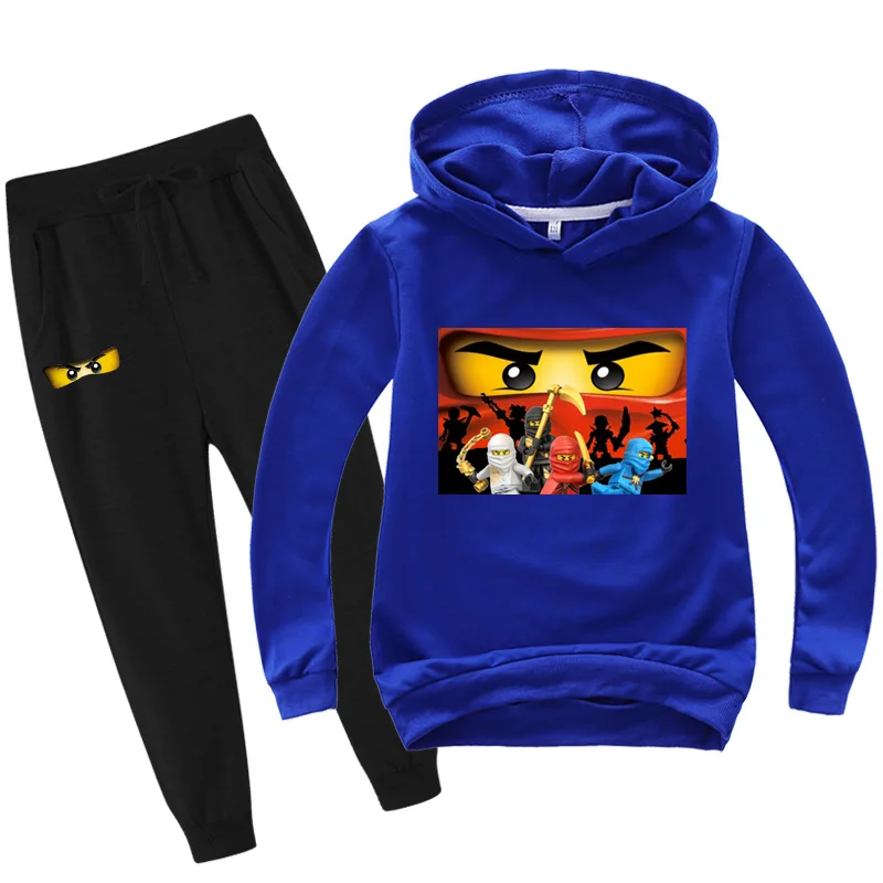 2-14 Spring Autumn Children Clothing Sets Swordsman Kids Clothes Baby Boys Hoodies Pants 2 Pcs Set Tracksuit Anime Outwear Coat | Детская
