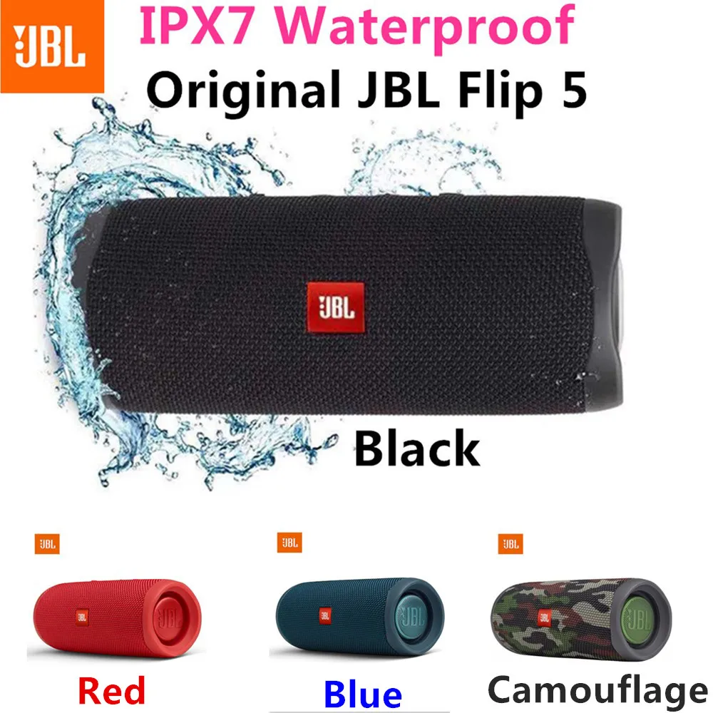 

JBL Flip 5 Powerful Bluetooth Speaker Wireless Waterproof Music Partybox Boombox Bass Stereo Outdoor Travel Party Mini Speakers