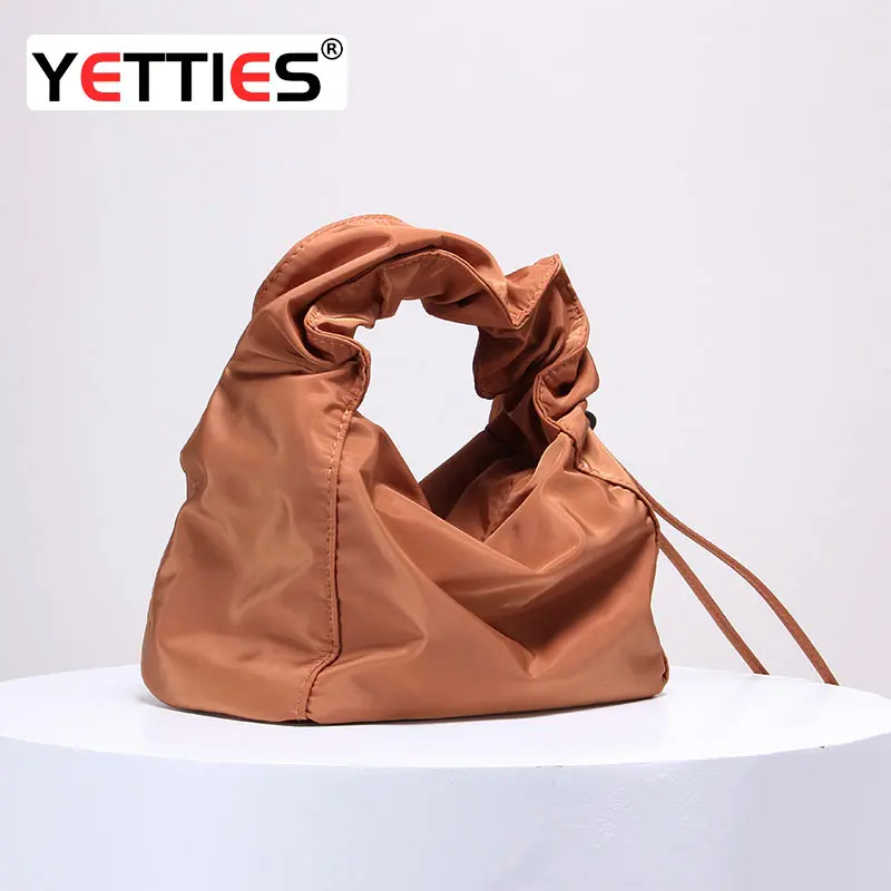 

Женская сумка 2021 Весна и лето новая балетная кружевная простая Водонепроницаемая холщовая Женская плиссированная Портативная сумка на зап...