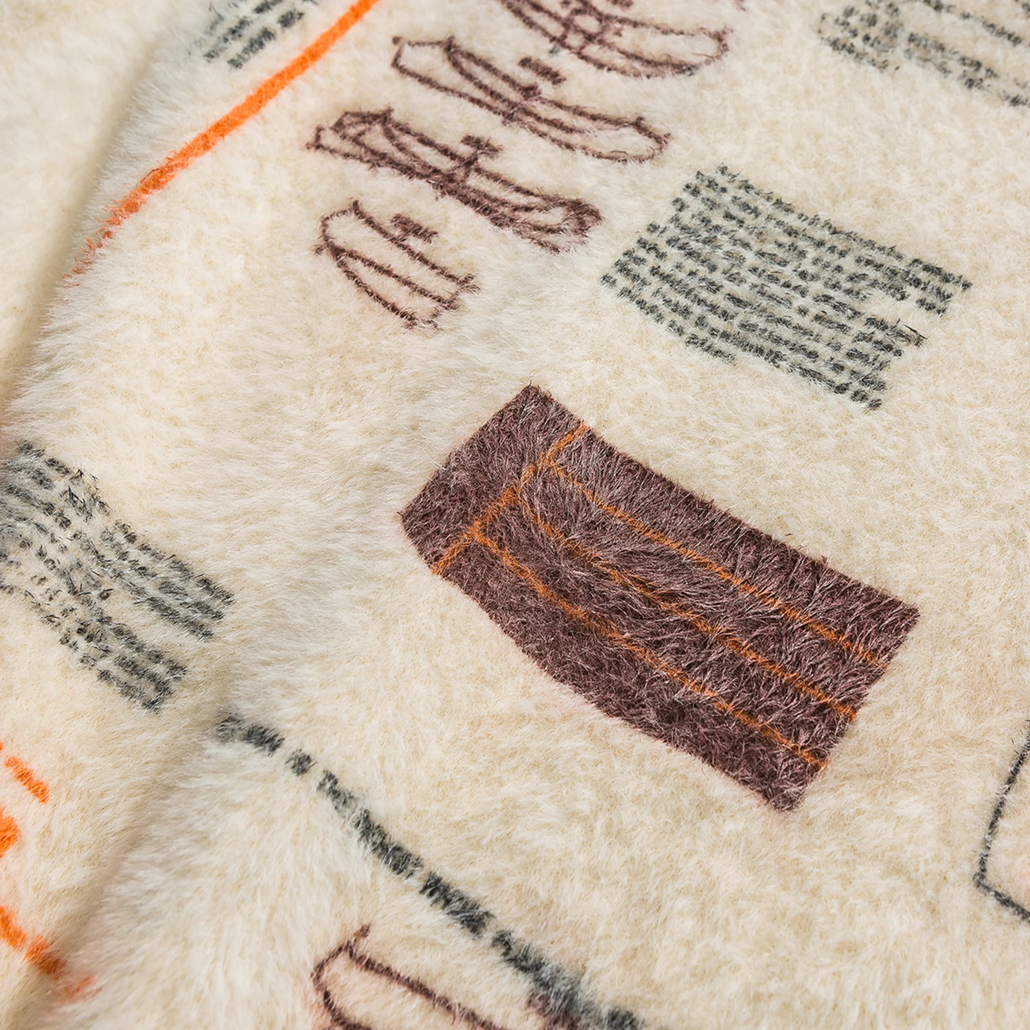 Мужской трикотажный пуловер с надписью граффити свитер в стиле Харадзюку