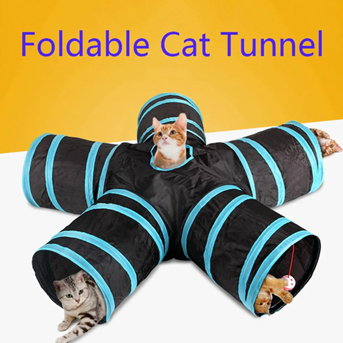 

Складная игрушка-туннель для домашних животных, с 2/3/4/5 отверстиями