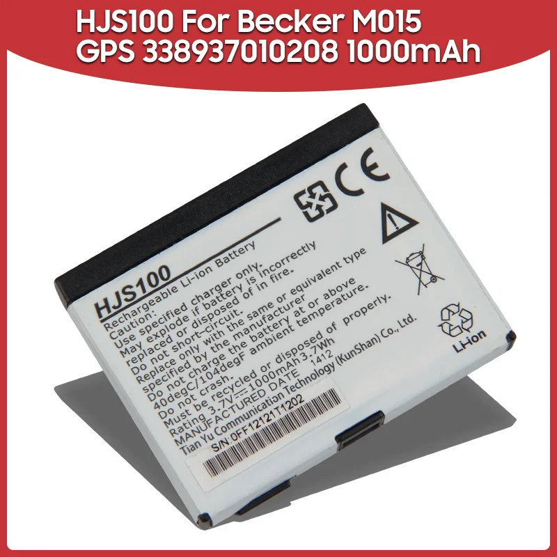 

Original Replacement Battery 1000mAh HJS100 For Becker HJS100 HJS-100 M015 GPS 338937010208 Batteries