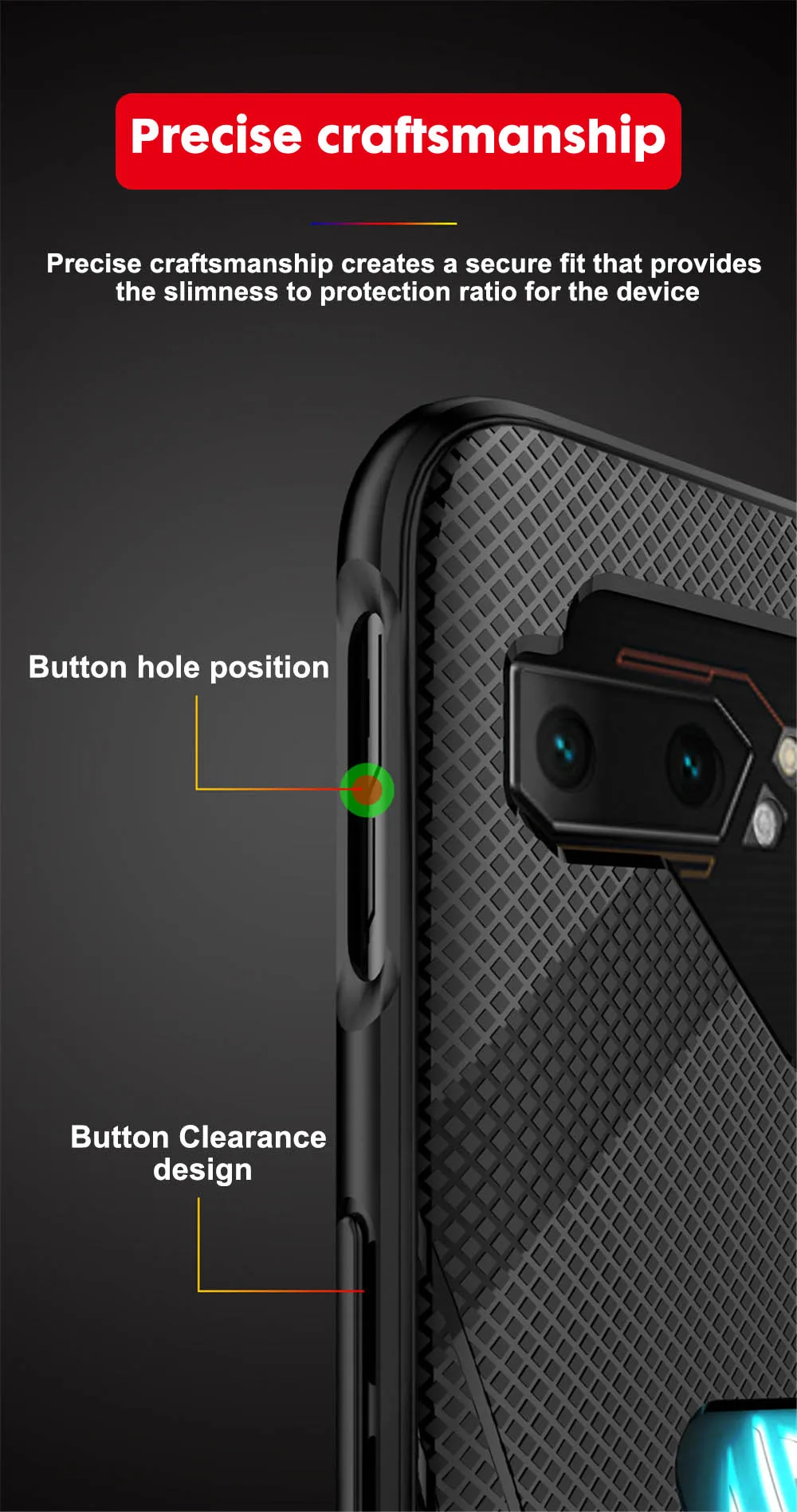 2 в 1 закаленное стекло для Asus ROG Phone II ZS660KL чехол ультра тонкий противоударный чехол для телефона Asus ROG Phone 2 Phone2 чехол