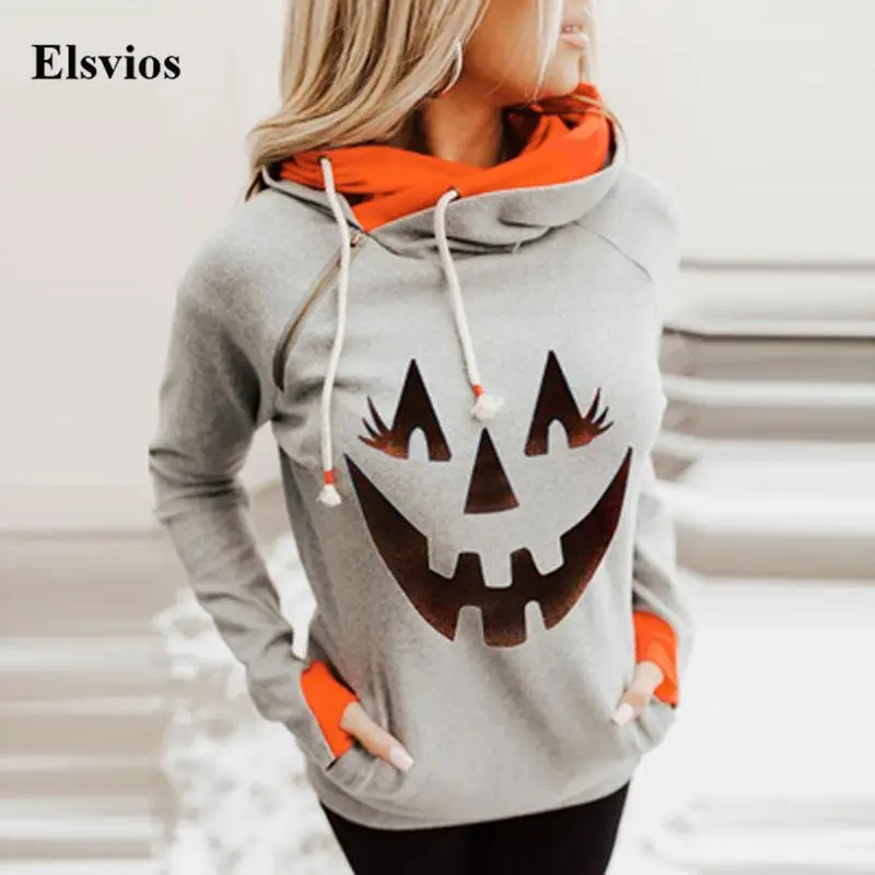 

Женский свитшот на молнии, с длинным рукавом и карманами