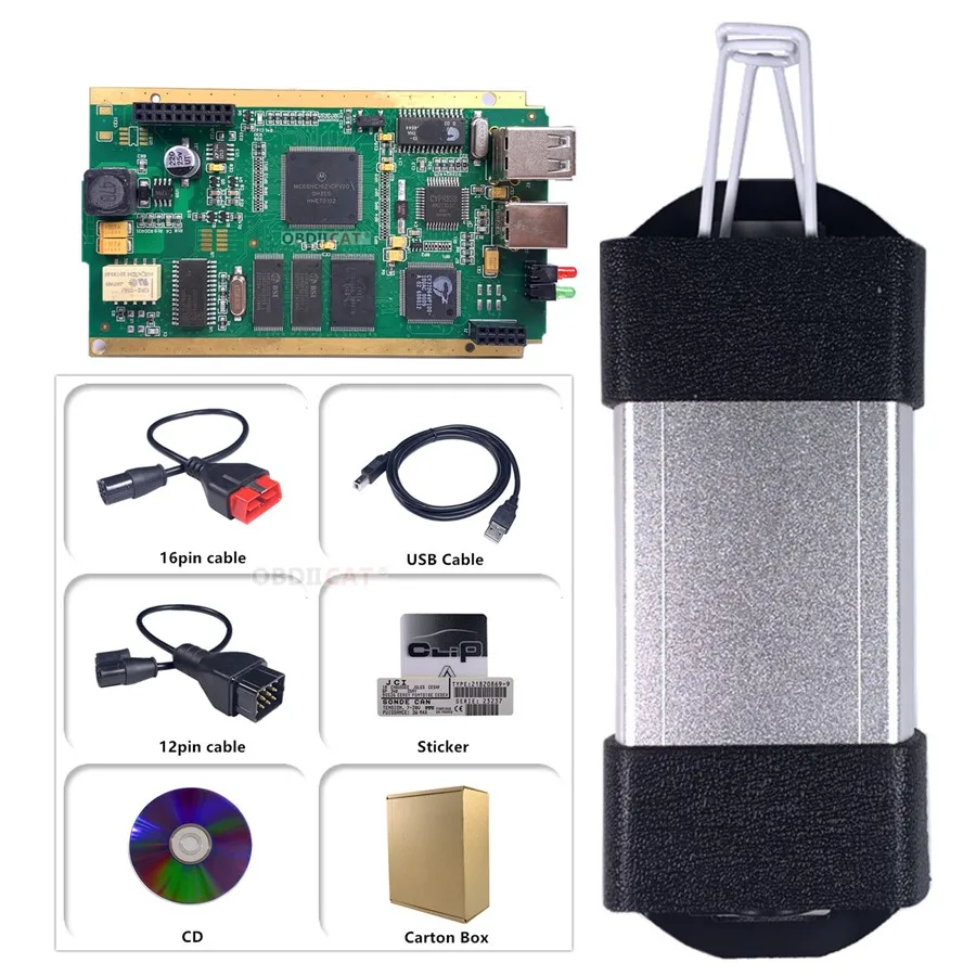 Может закрепить V195 полный чип Золотой бортовой печатной платы с CYPRESS AN2135SC/213 OBD2