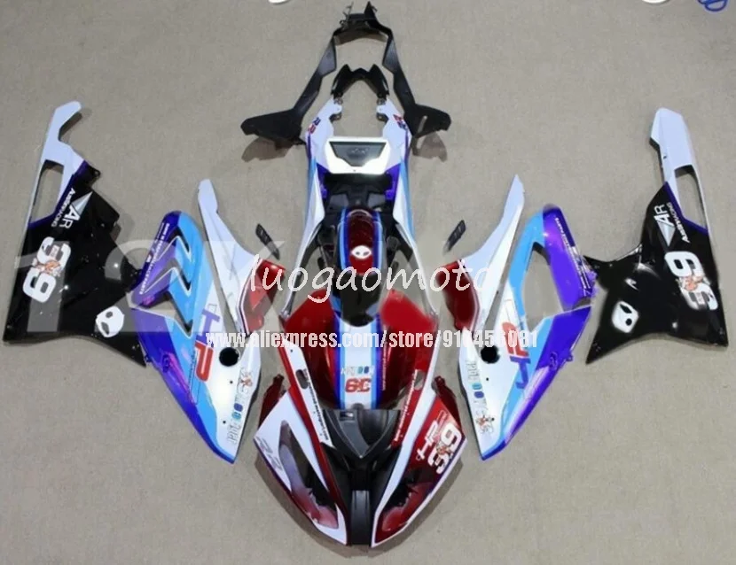 

Injection customize Body Kits S 1000 RR 2015-2016 BLACK white red 39 Fairings kit for BMW S1000 RR 15 16 PH4 S1000RR bodywork