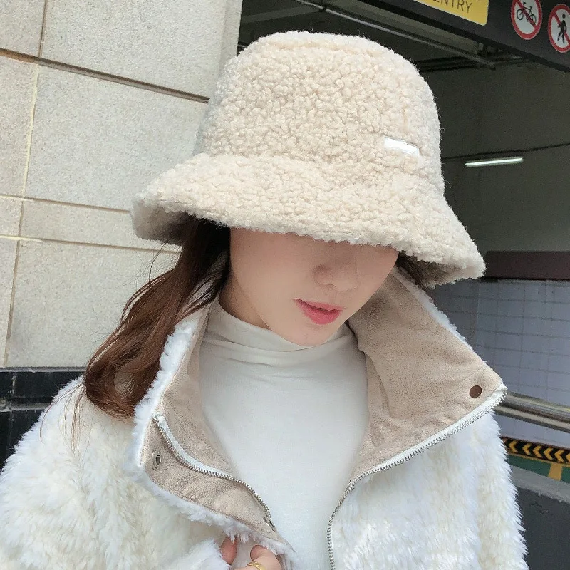 Женская теплая осенняя и зимняя Новинка 2019 новая шапка из овечьей шерсти