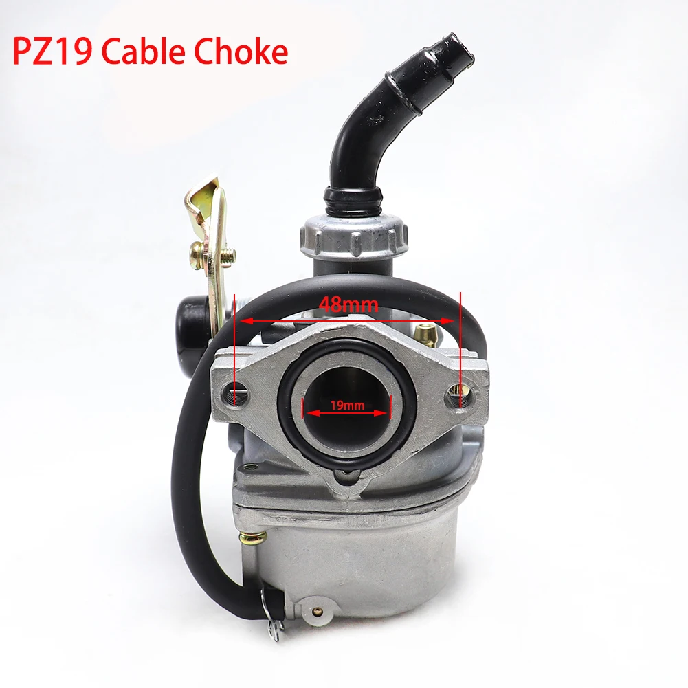 Карбюратор PZ19 кабельный дроссель 50cc 70cc 90cc 110cc 125cc внедорожный мотоцикл |