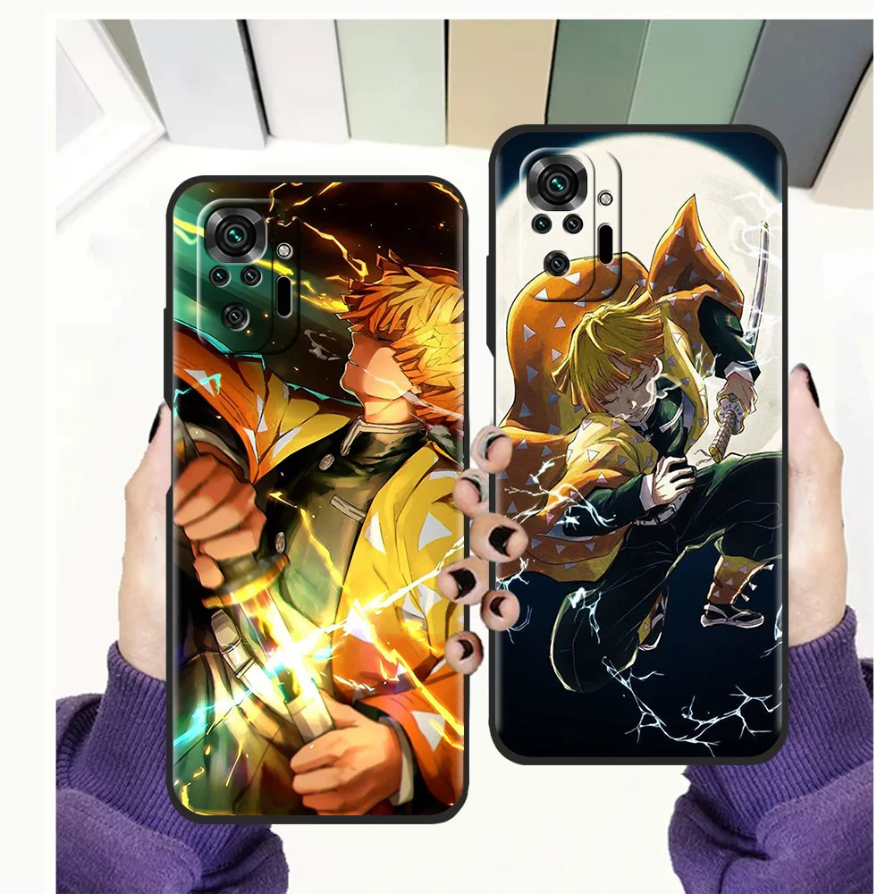 

Kimetsu No Yaiba чехол для телефона аниме для Redmi Note 11 Pro Plus 7 8 8T 9S 9 10 Pro K40 Gaming 8 9 9A 9C Plus, противоударный мягкий чехол