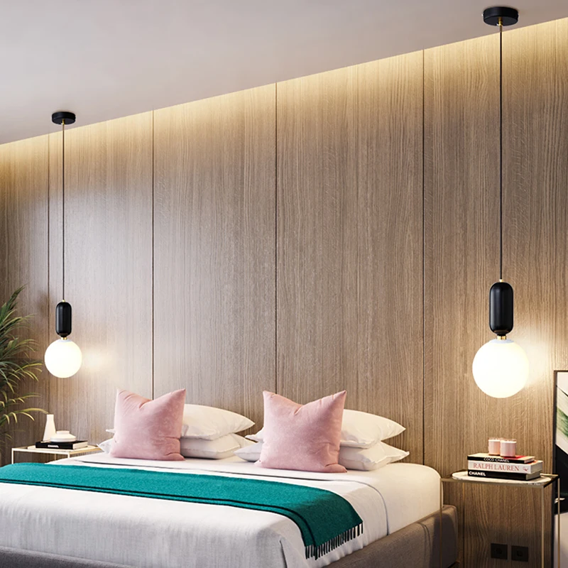 Подвесной светильник s светодиодный Современный Стеклянный для бара сферический