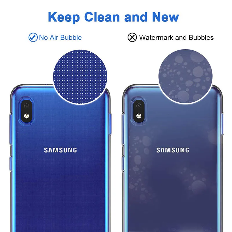 Полноразмерный защитный чехол для телефона чехол для samsung Galaxy A10 SM-A105M/DS мягкий прозрачный силиконовый чехол из мягкого ТПУ samsung A10 Galaxy-A10
