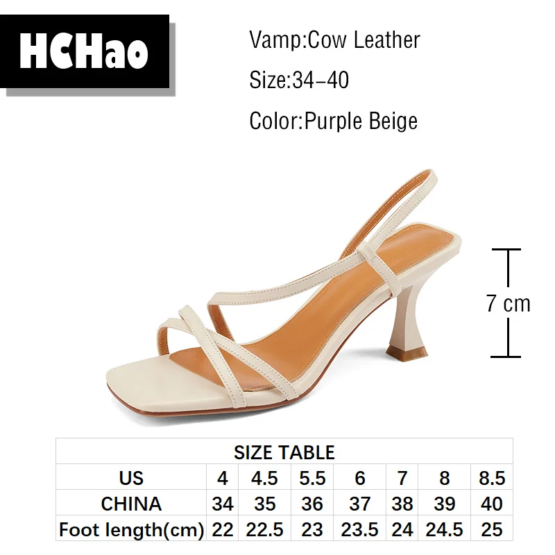

Summer Women's sandals 2021 Genuine Leather Thick Heel Meddle Heel Roman Simple Shoes For Ladies