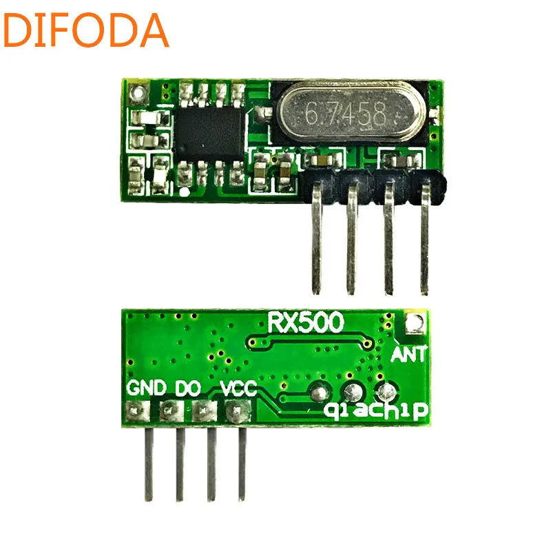 

433 Mhz RF Receiver Superheterodyne UHF ASK 433Mhz ReSmall Size Low Power for Arduino Universal Remote Control