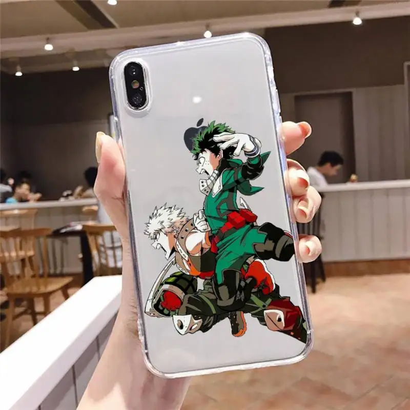 

Anime My Hero Academia buko Phone Case For iphone 12 11 8 7 6s 6 5 5s 5c se plus mini x xs xr pro max Transparent soft