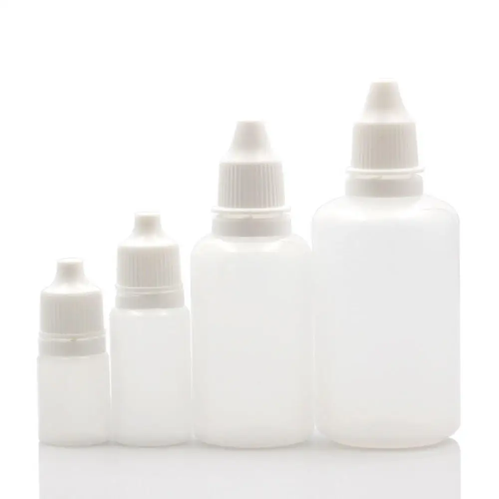 

5/10/30/50ml Empty Plastic Squeezable Dropper Bottles Eye Liquid Dropper Sample Eyes Drop Refillable Bottles