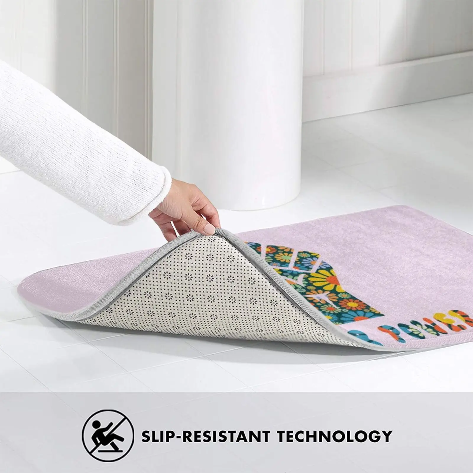 3D товары для дома с цветочным рисунком коврик ног черный живое мирное ралли