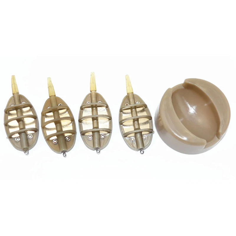 4 шт. встроенный метод кормушки для ловли карпа набор форм приманка рыбалки