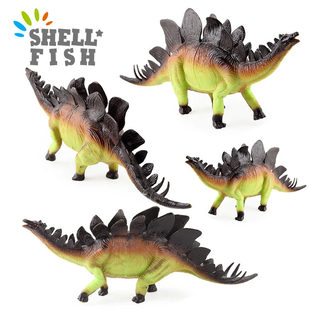 

Jurassic Dinosaur Toy Model Animal Collection Soft PVC Plastic Simulation Stegosaurus Hand Painted Toys for Children Gift