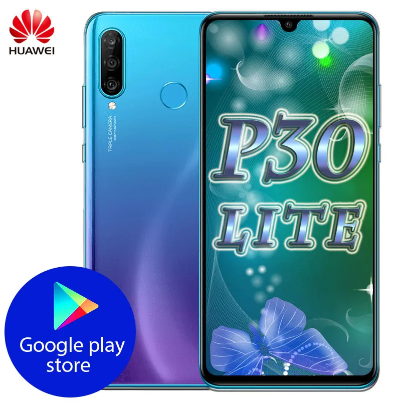Мобильный телефон huawei P30 Lite Nova 4e с глобальной прошивкой, 6,15 дюймов, 4 ГБ/6 ГБ, 128 ГБ, восьмиядерный смартфон Kirin 710, Android 9,0, камера 32 МП