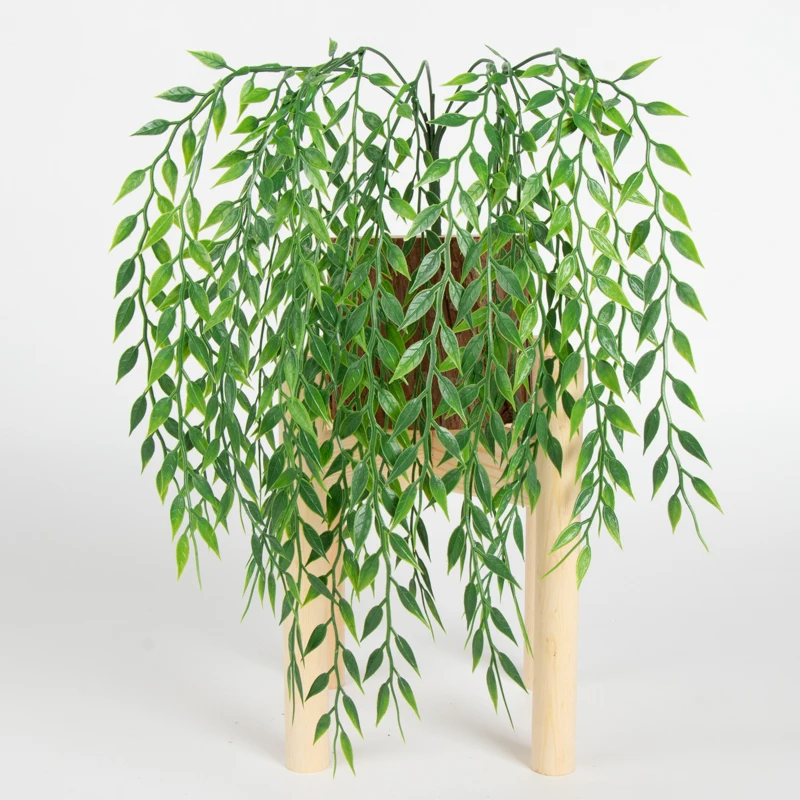 5 forks green Hanging Plant Artificial Willow Wall Home Decoration Balcony Flower Basket Accessories | Дом и сад