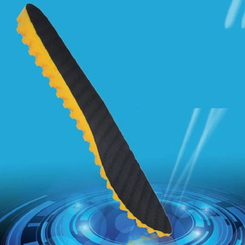 

2019 New PU Sports Insole for Men Women Breathable Shock Absorption Running Sweat Wavy Insoles Solid Color Shoe Soles Inserts