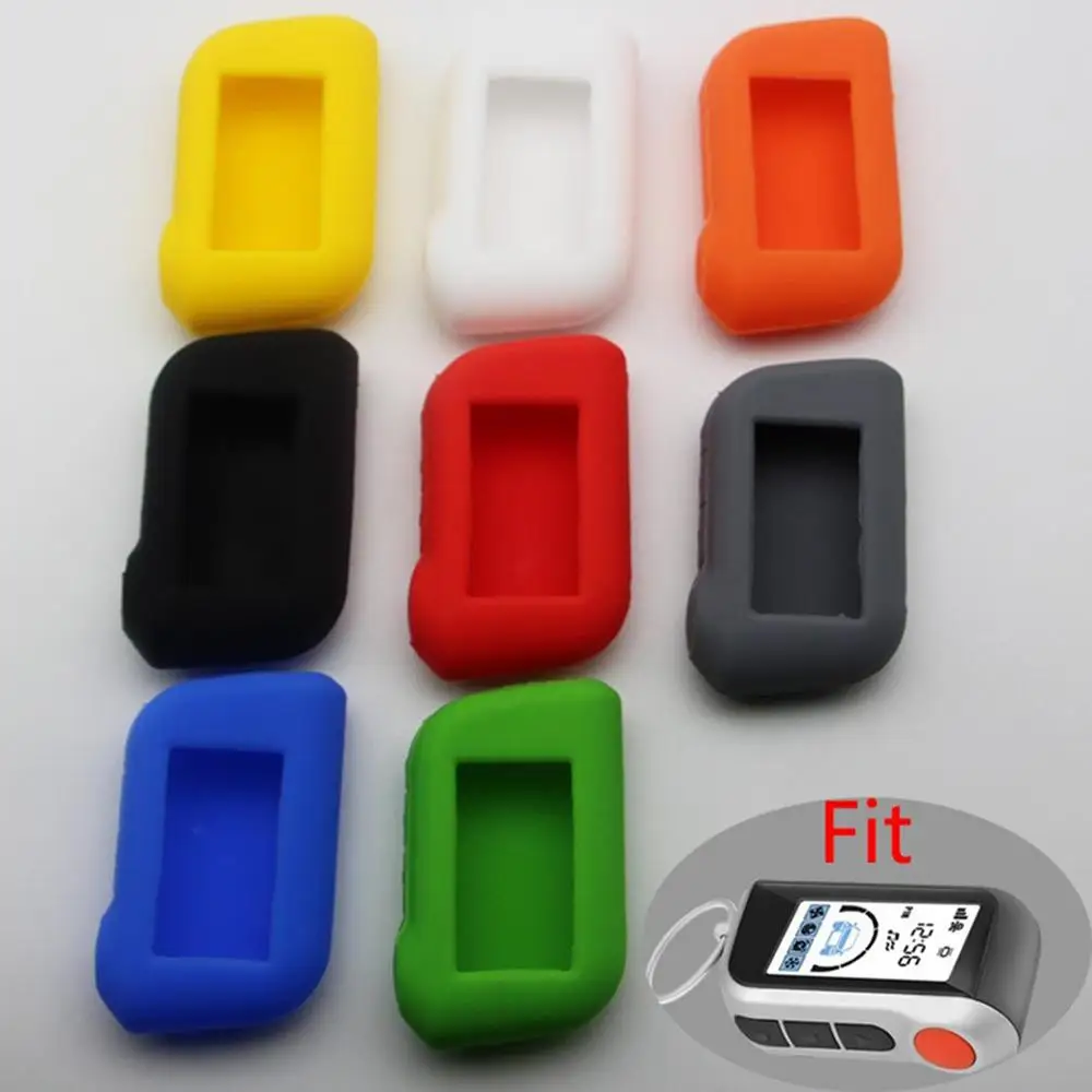 

A93 Silicone Key Case For Starline A63 A39 A36 A66 A96 2-Way Car Alarm LCD Remote Control Transmitter Silica Gel Keychain Cover