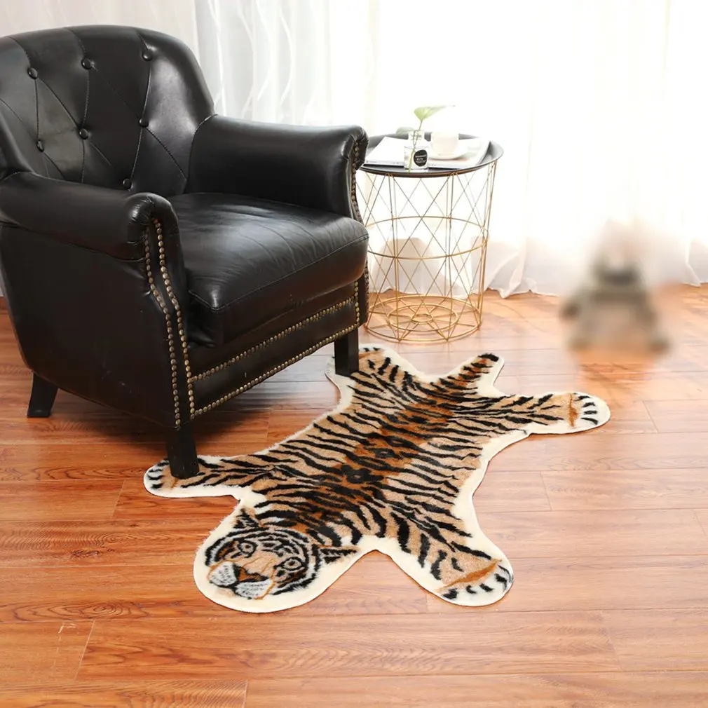 Ковер из воловьей кожи с имитацией животных ковер в скандинавском стиле Тигра