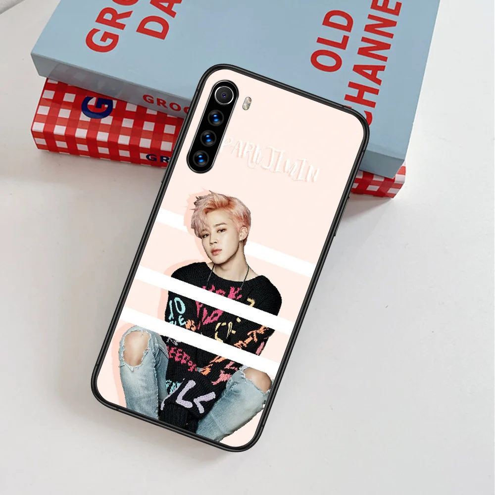 

Bangtan Boys JiMin KPOP Phone Case For Xiaomi Redmi Note 7 8 8T 9 9S 4X 7 7A 9A K30 Pro Ultra black Prime Trend Hoesjes Fashion