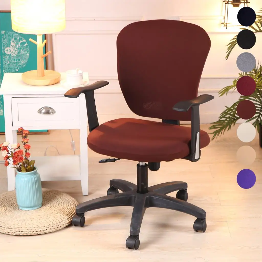 Универсальный размер тянущиеся чехлы для стульев из спандекса анти грязные