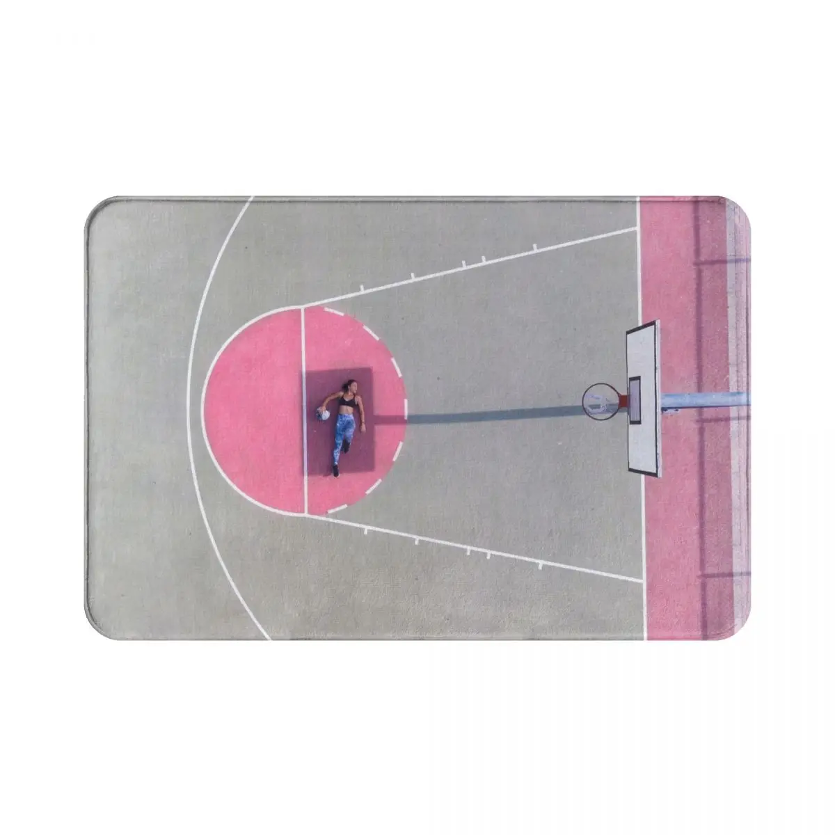 

Basketball Court Welcome Doormat Rug Carpet Mat Footpad Non-slip Absorbent Mat Entrance Kitchen Bedroom Balcony Bathroom Rug