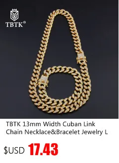 TBTK 26 первоначальных букв медь Iced Out буквы с кристаллами с цепочкой ожерелье Золото унисекс талисманы Роскошные ювелирные изделия подарок