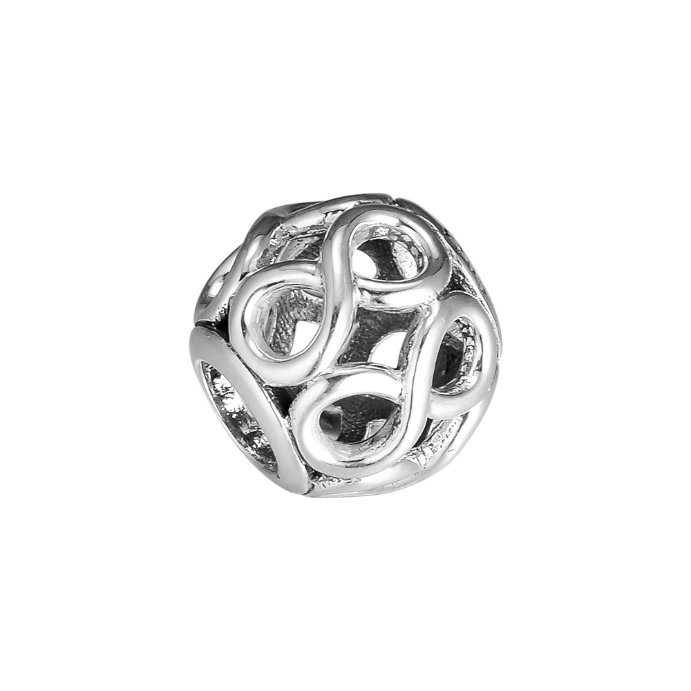 Подходит для браслетов Pandora Infinite Shine Charms S925 оригинальные бусины из стерлингового