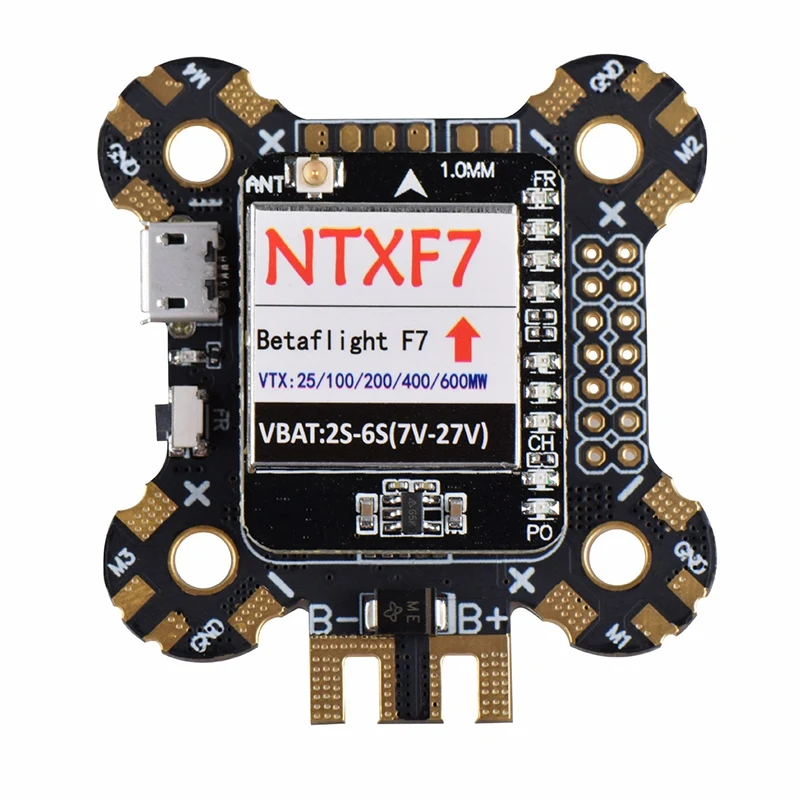 FBIL-NTXF7 2-6S F7 Контроллер полета интегрированный переключаемый 600 мВт VTX PDB OSD