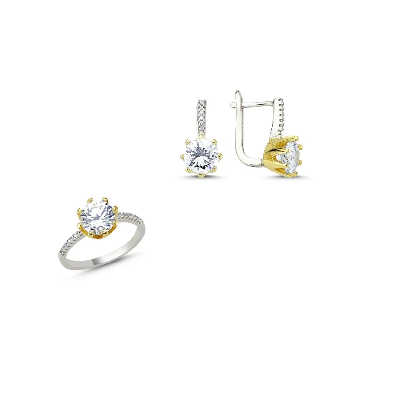 

Серебряный циркониевый камень Silverlina, набор из двух цветов