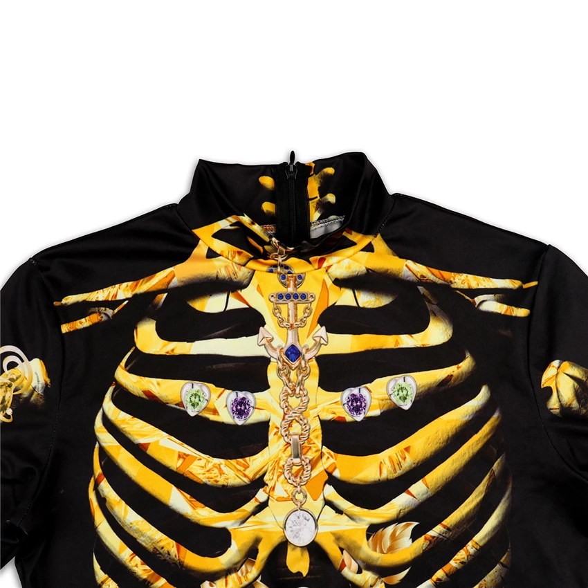 Новинка хеллоуин косплей страшный костюм платье для взрослых Костюм Скелета