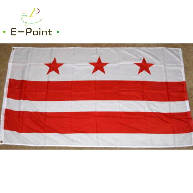 Вашингтон DC флаг президент Обама Размер 2 фута * 3 (60*90 см) 5 футов (90*150