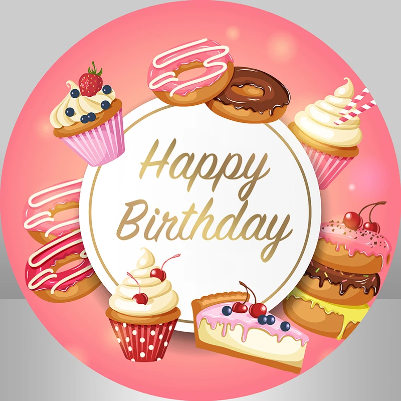 Ice Cream Kids 1st Birthday Party Decor Cake Table Banner Photo Background