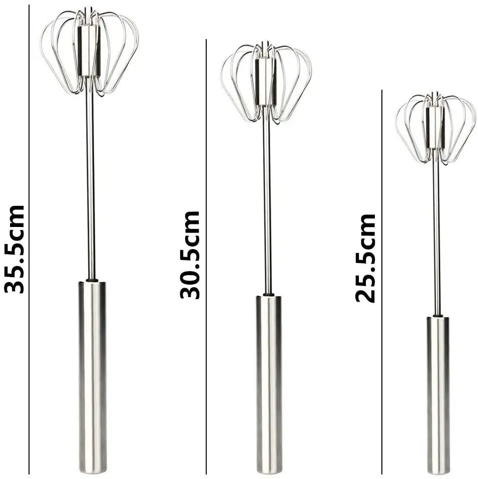 Полуавтоматический Миксер для яиц 3 шт. ручной самоповоротный венчик из