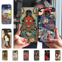 japanese samurai phone case for redmi 9 5 s2 k30pro silicone fundas for redmi 8 7 7a note 5 5a capa