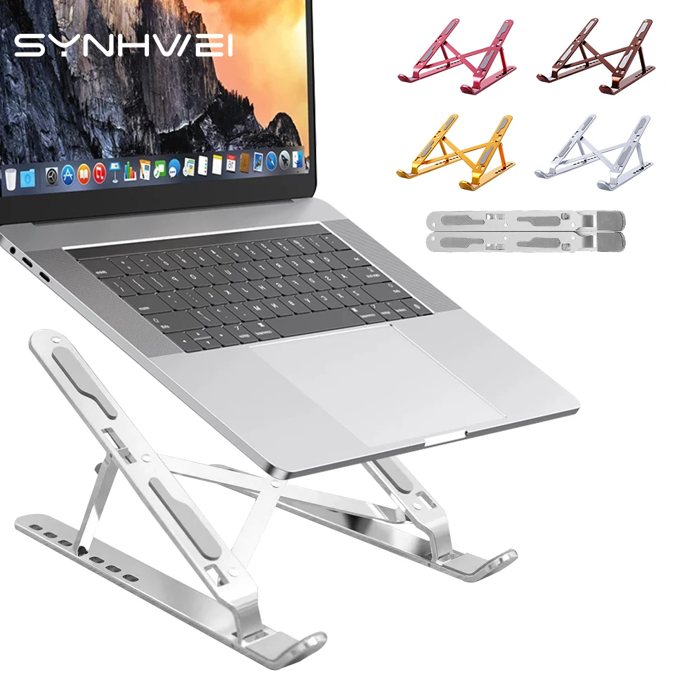 

Foldable Laptop Stand 7 Levels Adjustable Aluminum For Macbook Air Pro Dell HP 11-17 inch Tablet Notebook Holder Accessories