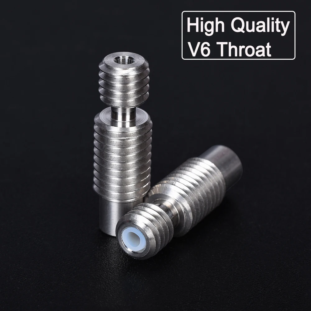 

V6 Throat Stainless Steel Bowden All Metal Teflonto Hotend J-head Heat Break 1.75MM Filament For E3D V6 Throat 3D Printer Parts