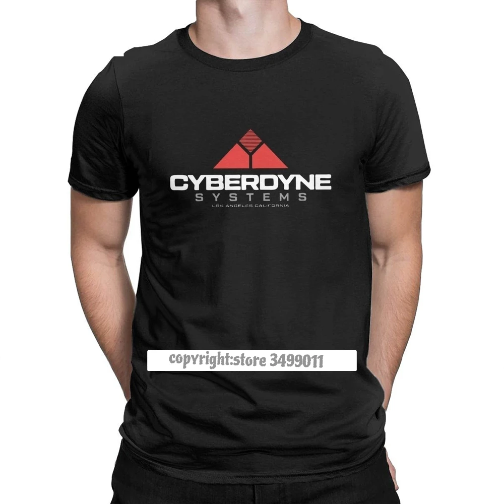 Терминатор Арнольд Шварценеггер футболка Skynet Cyberdyne Systems мужские футболки с