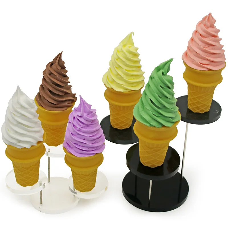 Simulation Ice Cream Fake CupCake Cone Model Lifelike Ice Cream Photography Props Food Model