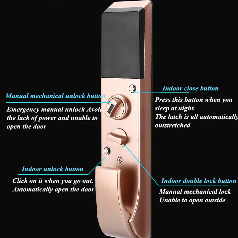 Полностью автоматический замок отпечатков пальцев секретная защита от кражи