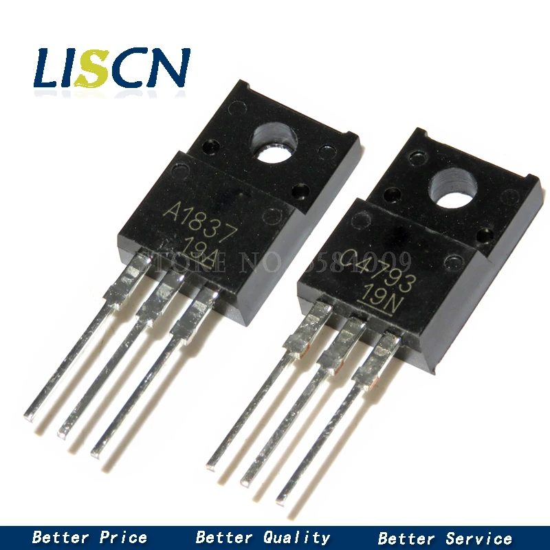 

20 шт. 2SC4793 2SA1837 C4793 A1837 230V 1A TO220F каждый 10 шт. Новый оригинал
