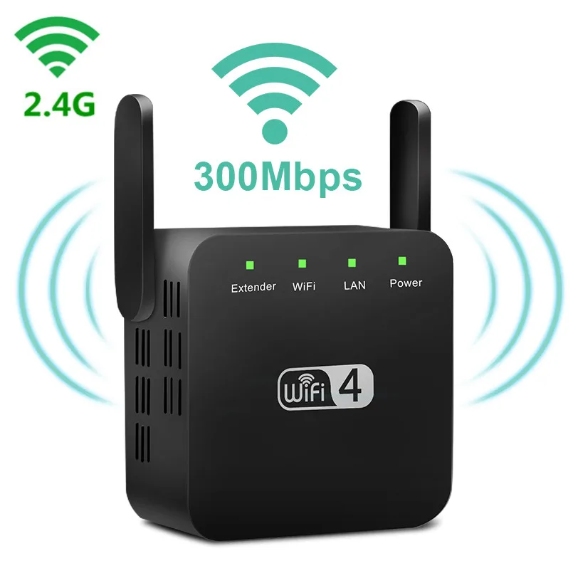 Black Супер усилитель Wi-fi повторитель 2,4G Wifi расширитель сигнала Усилитель Wi-fi повторитель Wifi усилитель двойной антенны Wi-fi усилитель точки доступа - Цвет: Black
